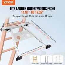 Estabilizador de escalera VEVOR con patas ajustables y separador de extensión, accesorio resistente