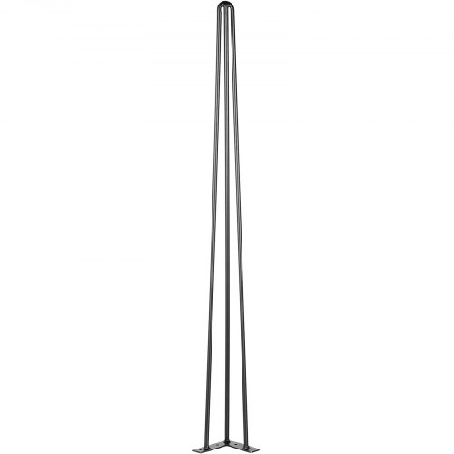 VEVOR - Patas de mesa con horquilla de 40 pulgadas, color negro, juego de 4 patas de escritorio, capacidad de carga de 880 libras (cada 220 libras), patas de escritorio con horquilla, 3 varillas para banco, escritorio, comedor, mesa auxiliar, sillas, acero al carbono, bricolaje, patas de muebles resistentes