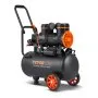 Compresor de aire VEVOR de 6.3 galones, 2 HP, 3.35 CFM a 90 PSI, con presión máxima de 116 PSI, tanque compresor sin aceite para reparación de automóviles, inflado de neumáticos, pintura en aerosol y clavado de carpintería.