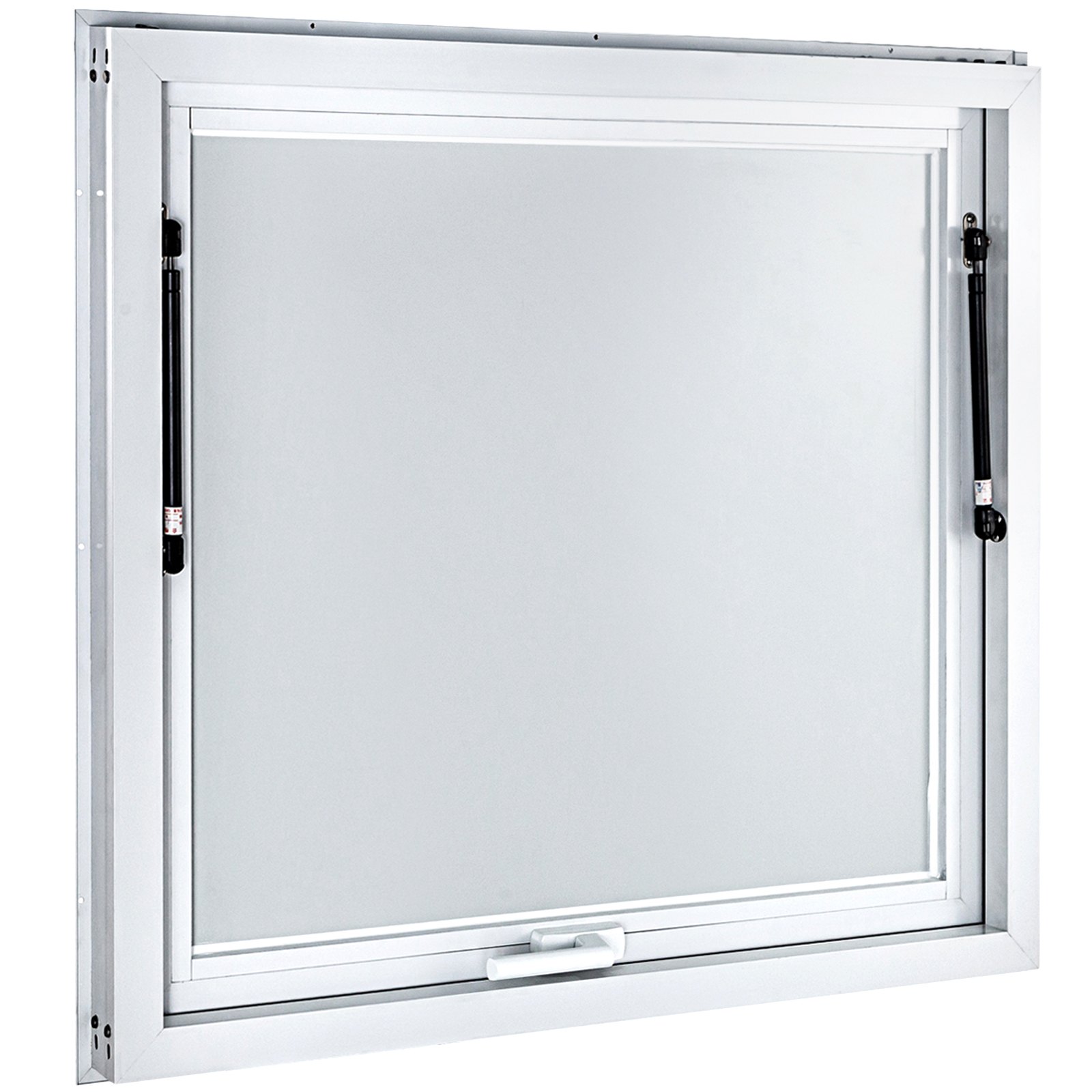 Ventana de concesión VEVOR de 91 x 91 cm, puerta con ventana para puesto de comida con cerradura de doble punta, puerta con toldo de hasta 85 grados para food trucks, vidrio no incluido