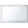 Ventana de concesión VEVOR con marco y bisagras de aluminio blanco.