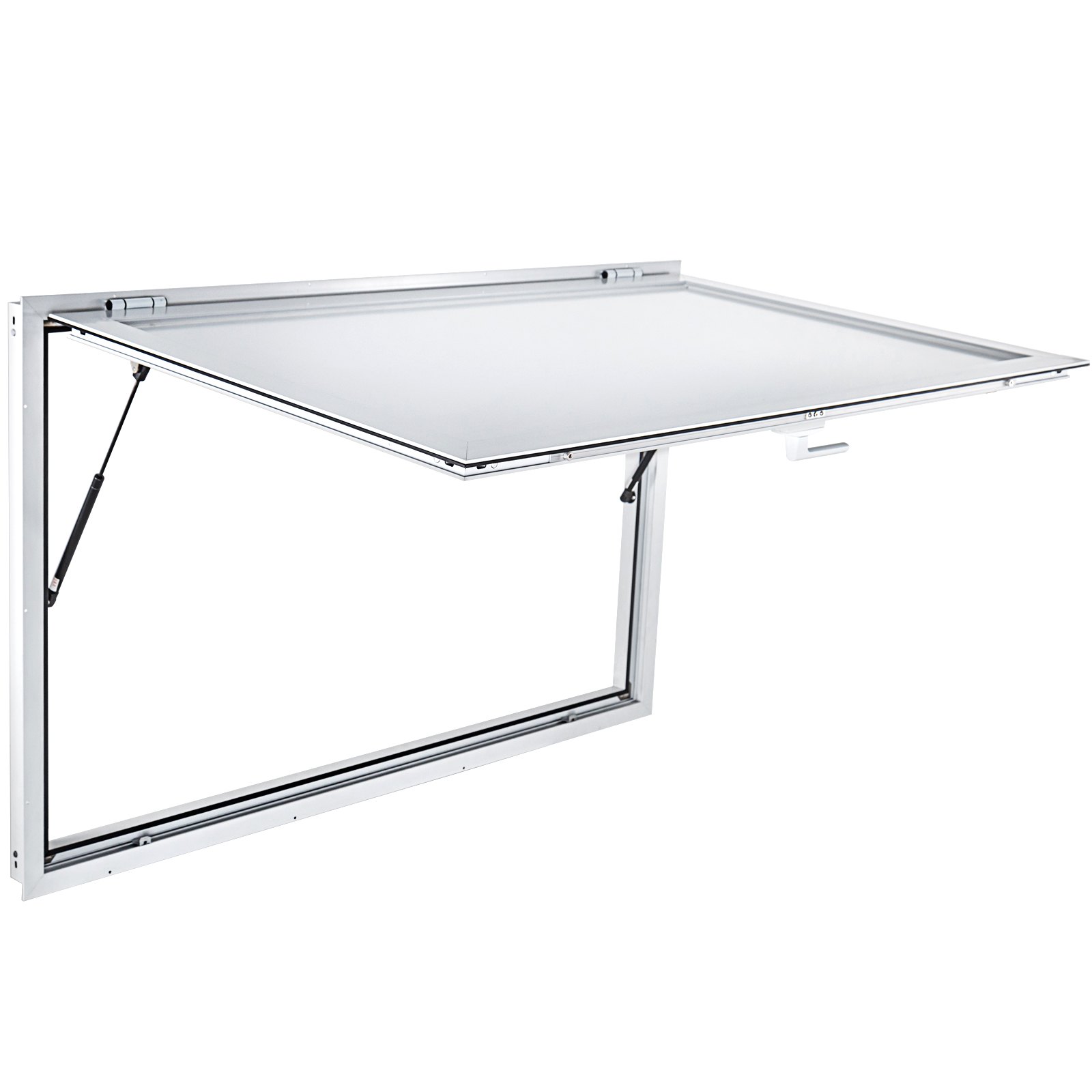 Ventana de concesión VEVOR con puntales hidráulicos ajustables y marco de aluminio.
