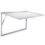 Ventana de concesión VEVOR de 74 x 40 pulgadas, puerta con ventana para puesto de comida con cerradura de horquilla de doble punto, puerta de toldo de hasta 85 grados para camiones de comida, vidrio no incluido