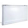Ventana de concesión VEVOR de 74 x 40 pulgadas, puerta con ventana para puesto de comida con cerradura de horquilla de doble punto, puerta de toldo de hasta 85 grados para camiones de comida, vidrio no incluido
