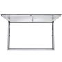 Ventana de concesión VEVOR de 74 x 40 pulgadas, puerta con ventana para puesto de comida con cerradura de horquilla de doble punto, puerta de toldo de hasta 85 grados para camiones de comida, vidrio no incluido
