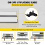 VEVOR Cuchilla para desnatar, cuchillo para alisar de 24 pulgadas, cuchillo de construcción de acero inoxidable europeo, espátula para suavizar el perfil de hoja de aluminio para Gyprock/paneles de yeso/tableros de pared