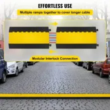 Pasacables de Suelo para Proteger las Cables de 5 Vías Soporta 22000-33000LBS (10-15T)