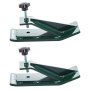 VEVOR 2 PCS Protector para Cazo de Pala 300x115x85 mm Protector para Cucharón de Tractor Verde Protección de Cazo de Retropala Acero Protector de Borde de Pala Espesor 10 mm para Quitar Hojas Nieves