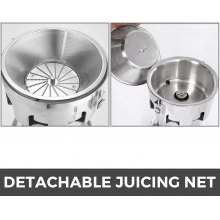 VEVOR Exprimidor electrico Extractor de jugos 2800 Rpm Exprimidor de naranjas y Frutas para Comercial Multifunción de Acero Inoxidable WF-A3000