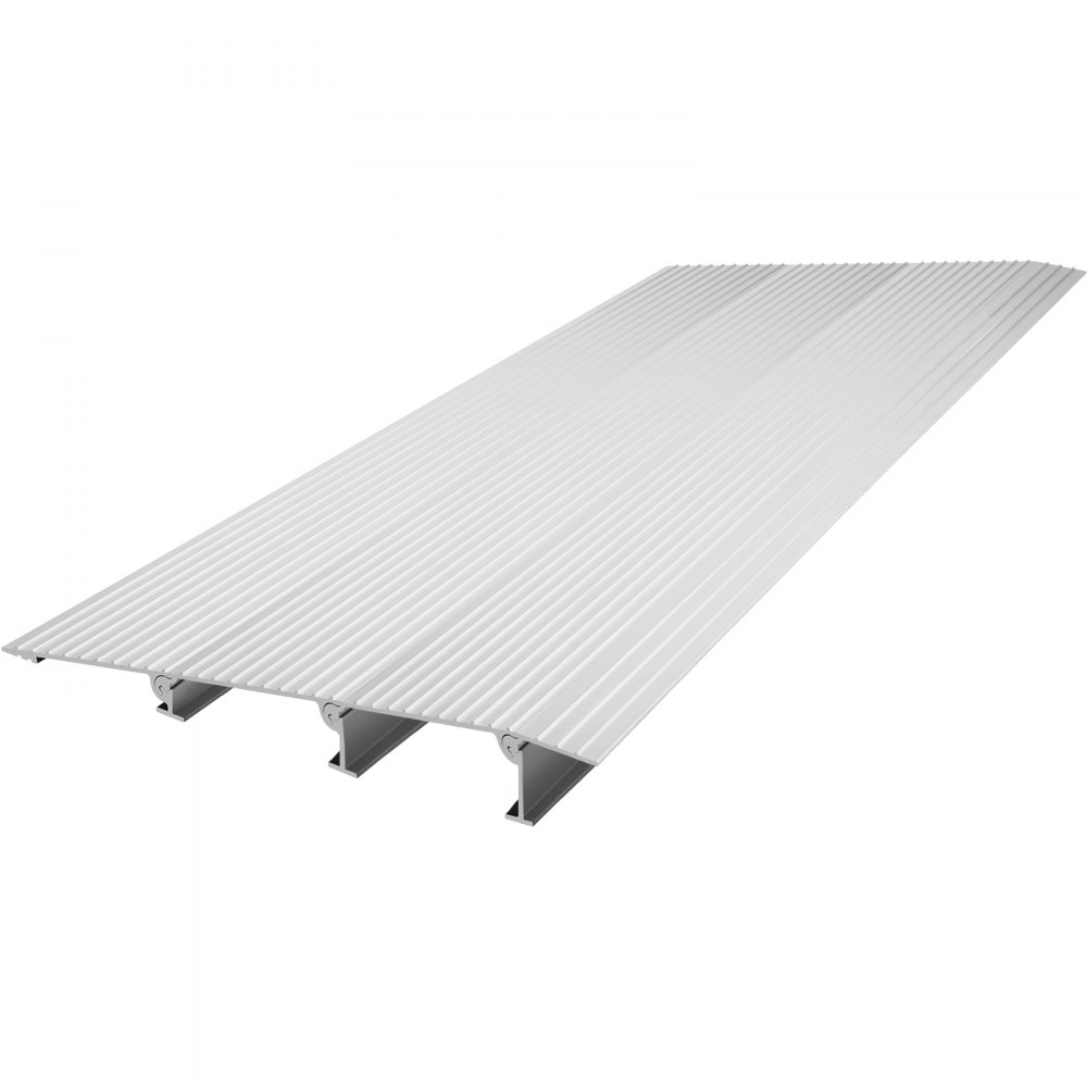 Rampa de entrada VEVOR con superficie de aluminio ranurada para una mejor tracción.