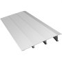 Rampa de entrada VEVOR con superficie de aluminio ranurado y vigas de soporte resistentes.