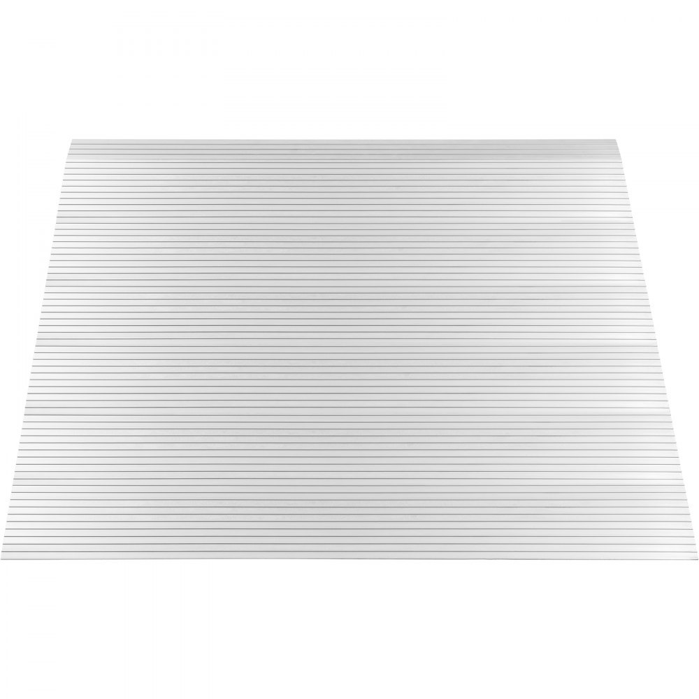 Rampa de umbral VEVOR de aluminio con superficie estriada para accesibilidad.