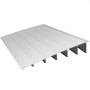 Rampa de umbral VEVOR de aluminio con superficie acanalada y estructura reforzada.