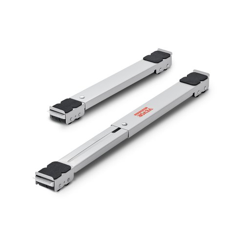 VEVOR - Rodillos resistentes para muebles y electrodomésticos (carga total de 300 kg), extensibles, base móvil para lavadora, soporte para refrigerador, plataforma para refrigerador, secadora y lavavajillas, color blanco