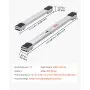 VEVOR - Rodillos resistentes para muebles y electrodomésticos (carga total de 300 kg), extensibles, base móvil para lavadora, soporte para refrigerador, plataforma para refrigerador, secadora y lavavajillas, color blanco