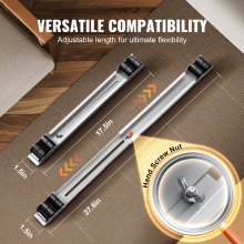 VEVOR Rodillos para electrodomésticos de muebles de alta resistencia, carga total de 660 libras, rodillos extensibles para electrodomésticos, base móvil para lavadora, soporte para nevera, soporte para refrigeradores, secadoras, lavavajillas, color blanco