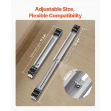 VEVOR Rodillos para electrodomésticos de muebles de alta resistencia, carga total de 660 libras, rodillos extensibles para electrodomésticos, base móvil para lavadora, soporte para nevera, soporte para refrigeradores, secadoras, lavavajillas, color blanco