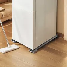 VEVOR Rodillos para electrodomésticos de muebles de alta resistencia, carga total de 660 libras, rodillos extensibles para electrodomésticos, base móvil para lavadora, soporte para nevera, soporte para refrigeradores, secadoras, lavavajillas, color blanco
