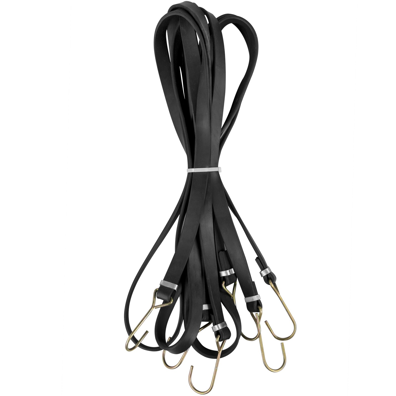 Lona de malla para camión volquete VEVOR de 8 x 14 pies, lona de malla negra con ojales, lona de malla resistente de 6 pulgadas con apertura de bolsillo, lona de remolque recubierta de PVC, para cubierta de cama de camión