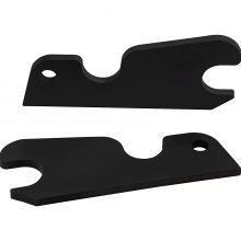 VEVOR Orejas de cubo de fijación rápida, orejas de cubo de excavadora de 3/4 pulgadas de grosor, 2 piezas de orejas de cubo, acero con revestimiento negro con artesanía de metal precisa, compatible con KX040 KX71 KX91 KX121