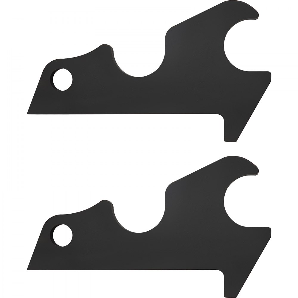 VEVOR Orejas de cubo de fijación rápida, orejas de cubo de excavadora de 3/4 pulgadas de grosor, 2 piezas de orejas de cubo, acero con revestimiento negro con artesanía de metal precisa, compatible con KX040 KX71 KX91 KX121