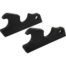 VEVOR Orejas de cubo de fijación rápida, orejas de cubo de excavadora de 3/4 pulgadas de grosor, 2 piezas de orejas de cubo, acero con revestimiento negro con artesanía de metal precisa, compatible con KX040 KX71 KX91 KX121