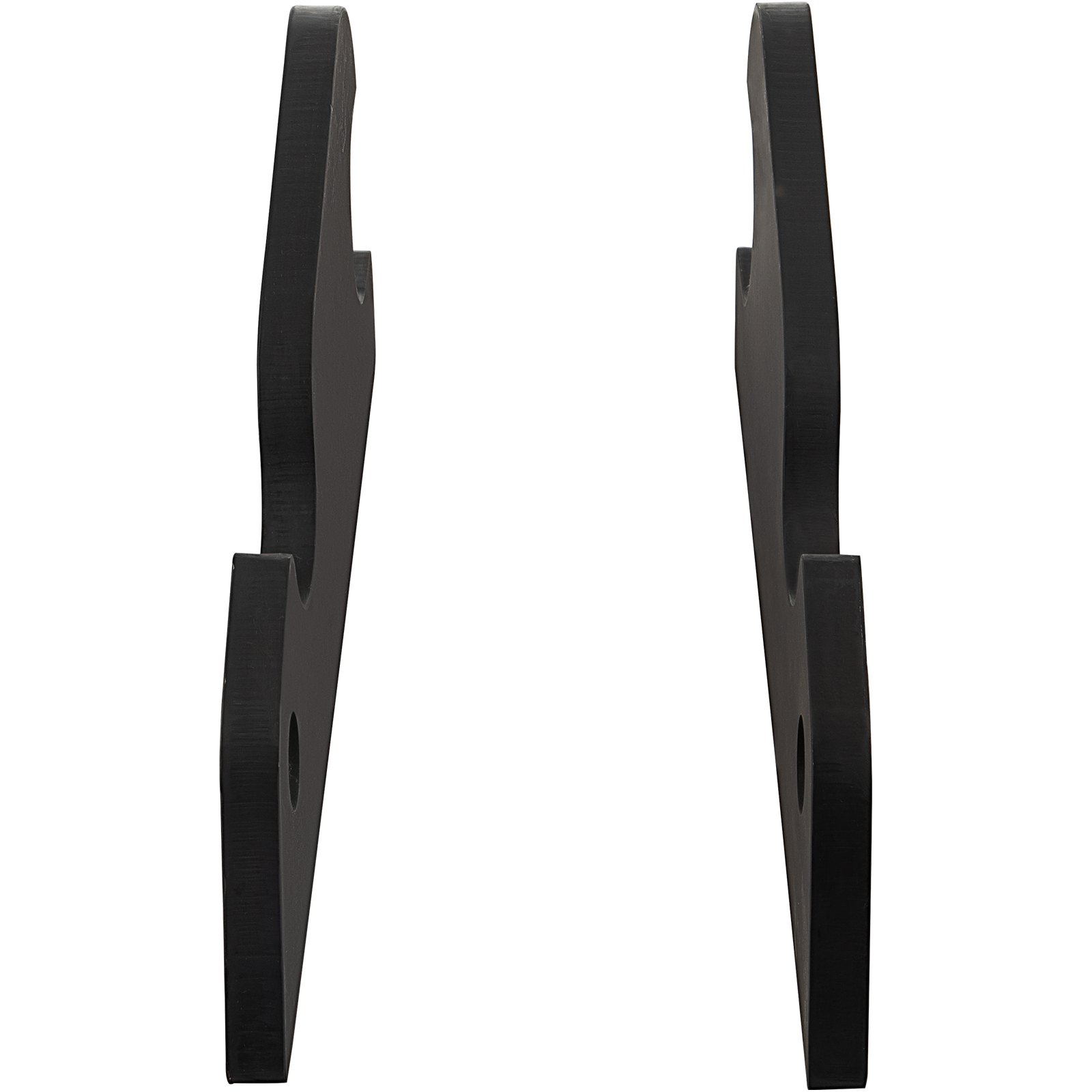 VEVOR Orejas de cubo de fijación rápida, orejas de cubo de excavadora de 3/4 pulgadas de grosor, 2 piezas de orejas de cubo, acero con revestimiento negro con artesanía de metal precisa, compatible con KX040 KX71 KX91 KX121