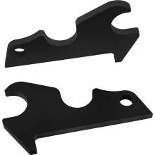 VEVOR Orejas de cubo de fijación rápida, orejas de cubo de excavadora de 3/4 pulgadas de grosor, 2 piezas de orejas de cubo, acero con revestimiento negro con artesanía de metal precisa, compatible con KX040 KX71 KX91 KX121