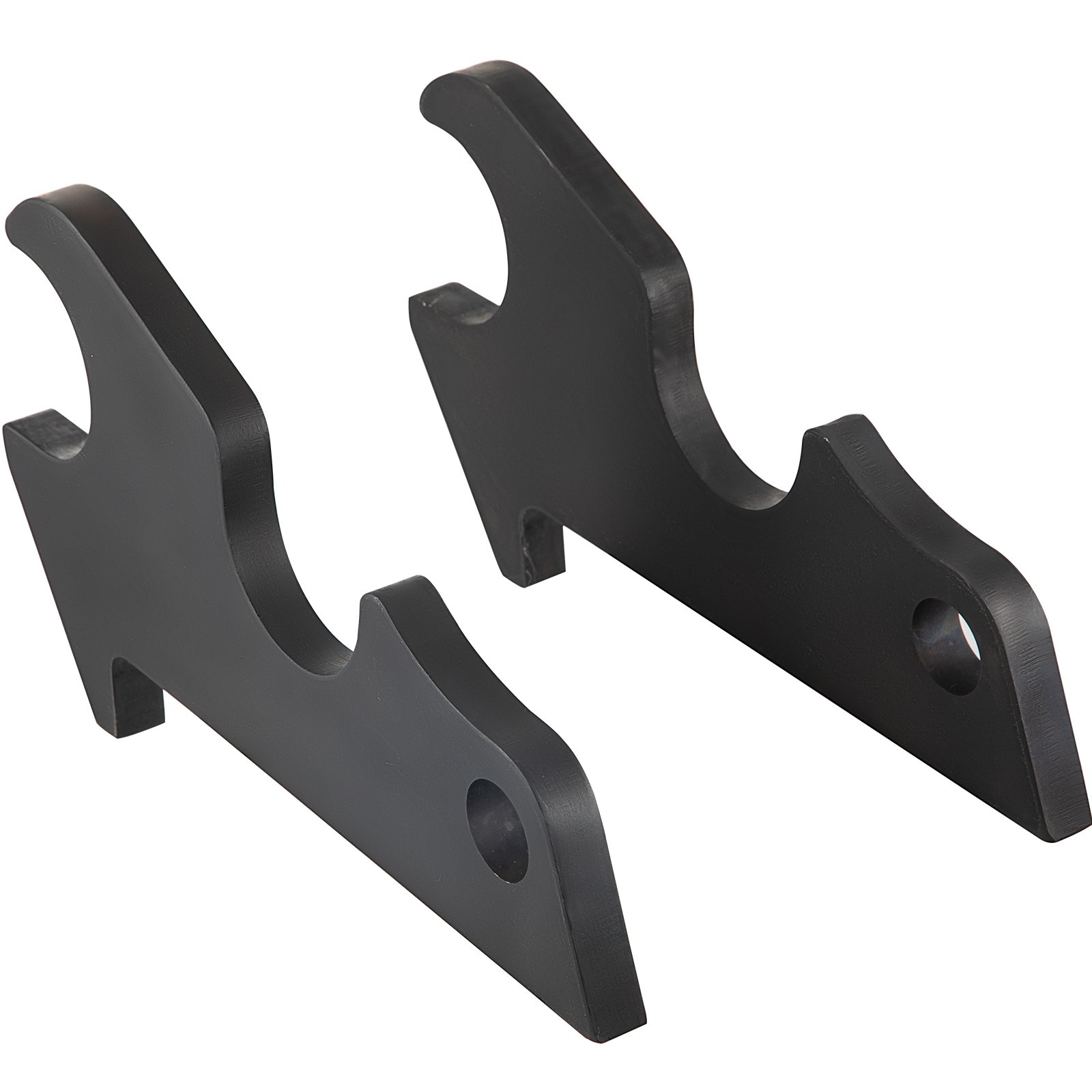 VEVOR Orejas de cubo de fijación rápida, orejas de cubo de excavadora de 3/4 pulgadas de grosor, 2 piezas de orejas de cubo, acero con revestimiento negro con artesanía de metal precisa, compatible con KX040 KX71 KX91 KX121