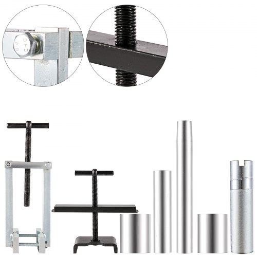 Eje de turbina VEVOR, 6 piezas de herramientas de anillo de sello de estator de bomba, compresor de resorte, kit de extractor de bomba, alineador de rotor de tamaño de buje, anillo de sello de estator de bomba y kit de redimensionamiento para Thm700-R4 (Md8), 4L60, 4L60E, 4L70E
