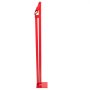 Extractor de postes en T VEVOR rojo con base resistente y marco alto.