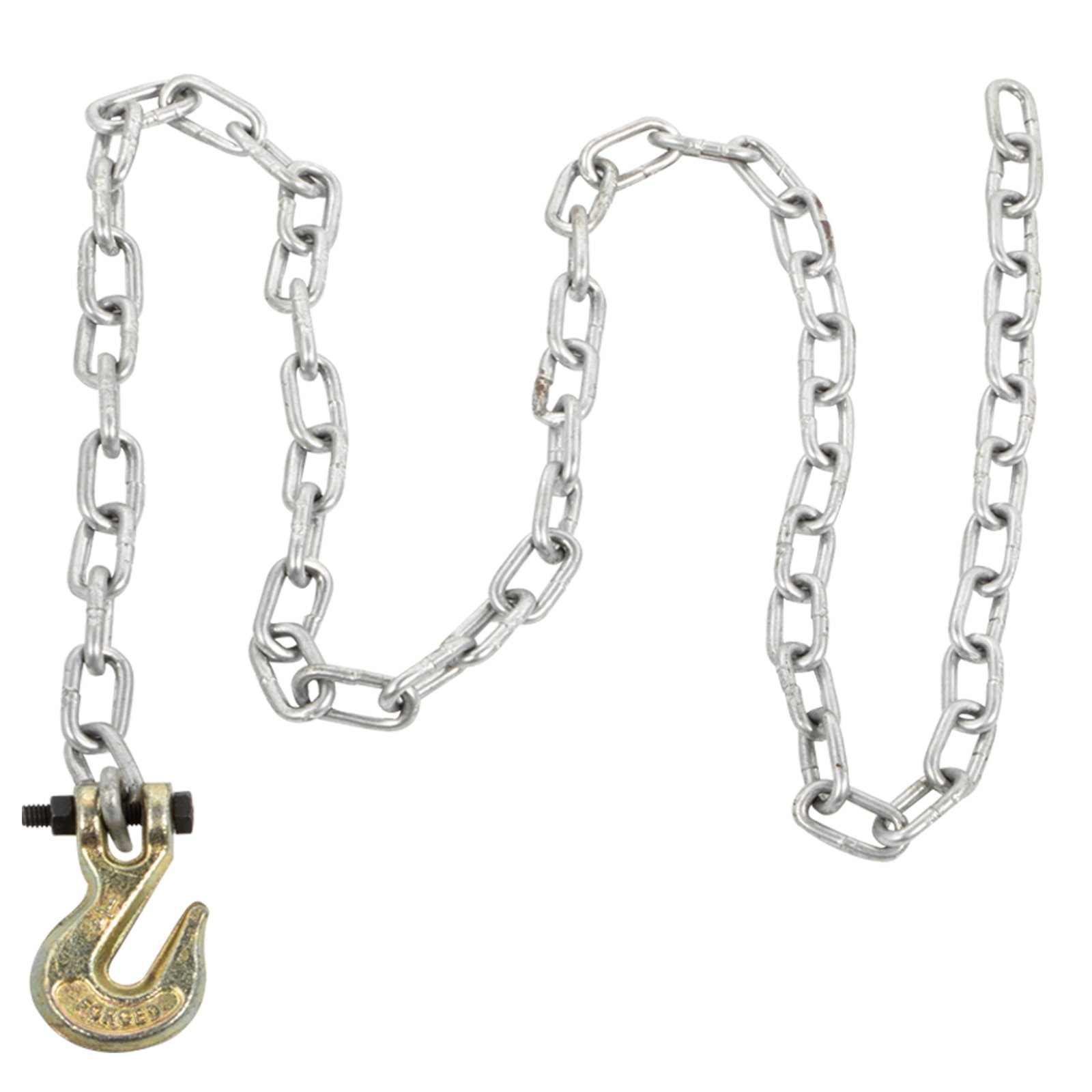 Cadena de metal con gancho adjunto para extractor de postes en T VEVOR.