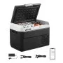 Refrigerador para coche VEVOR de 12 voltios, 26,4 cuartos de galón/25 litros, enfriador eléctrico portátil con temperatura ajustable de -20 °C a 20 °C, compresor de 12/24 V CC y 100-240 V CA, ideal para exteriores, camping, viajes y autocaravanas.