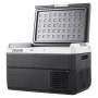 Refrigerador para coche VEVOR de 12 voltios, 42,3 cuartos/40 litros, enfriador eléctrico portátil con temperatura ajustable de -20 °C a 20 °C, compresor de 12/24 V CC y 100-240 V CA, ideal para exteriores, camping, viajes y autocaravanas.