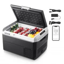 Refrigerador portátil para coche de 12 voltios y 42,3 cuartos de galón, enfriador eléctrico para camping