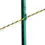 Alambre para cerca eléctrica VEVOR, alambre de polietileno portátil de 500 m y 1640 pies, 6 hilos de acero inoxidable de 1/8" de diámetro, con 25 aisladores y 25 aisladores de poste en T, para caballos, ganado vacuno y ganadería.