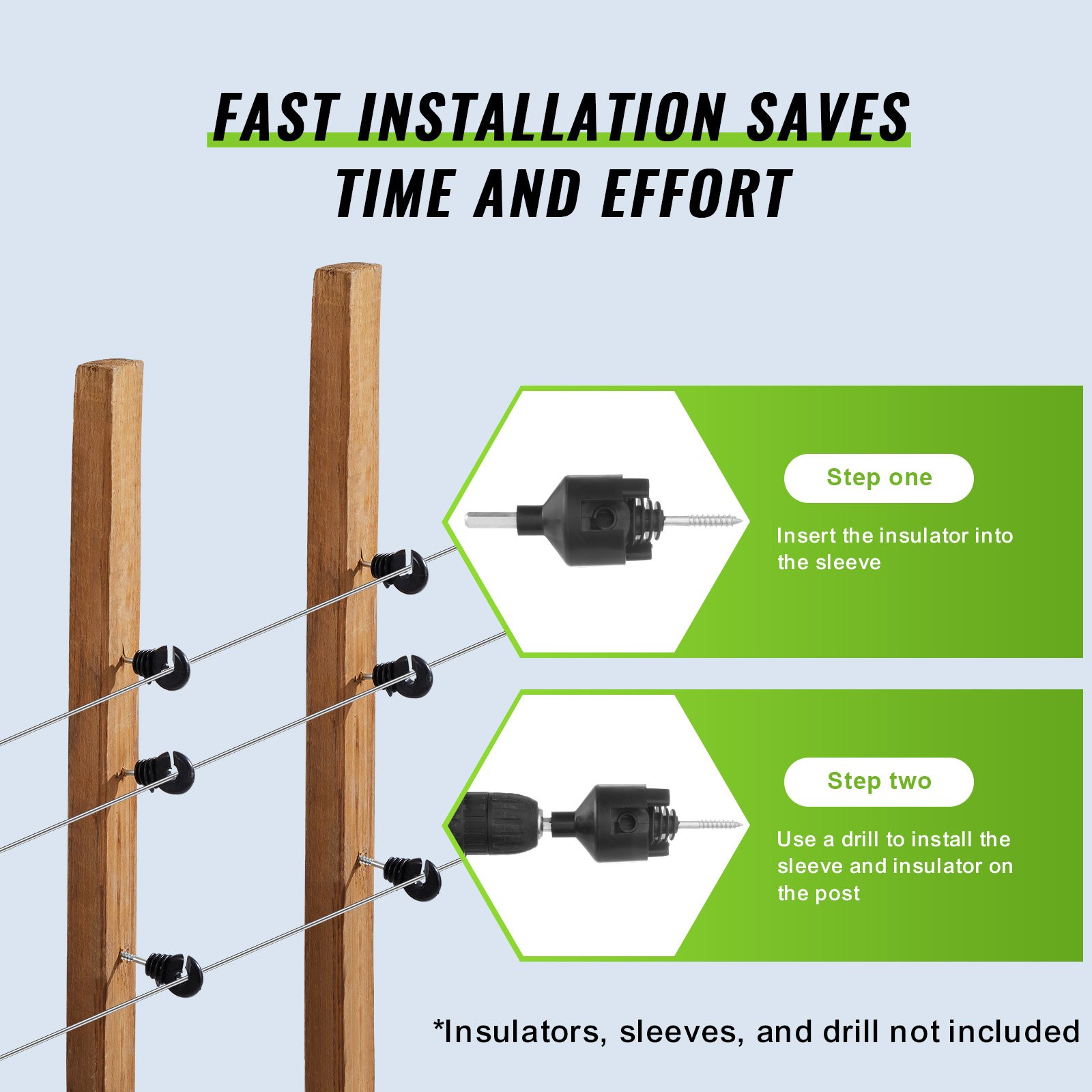 Alambre de aluminio VEVOR calibre 16 para cercas eléctricas, 500 m (1640 pies), alambre portátil para cercas eléctricas, aleación de aluminio de 1,6 mm de diámetro para mayor conductividad y resistencia a la oxidación, para caballos, ganado vacuno.