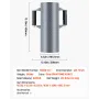 Clavadora de postes VEVOR, clavadora de postes en T de alta resistencia con asas, martillo manual de metal para canaletas en U y cercas de madera. Se adapta a postes en T con un diámetro interior de hasta 15,5 cm (6,1 pulgadas). Ideal para granjas, jardines y patios.