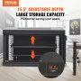 VEVOR Gabinete para servidores de red de montaje en pared 6U, 15.5'' de profundidad, gabinete para gabinete en rack para servidores, 200 lbs máx. Capacidad de carga montada en el suelo, con paneles laterales de puerta de vidrio con cerradura, para equipos de TI, dispositivos A/V