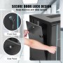 VEVOR Gabinete para servidor de red de montaje en pared 9U, 15.5'' de profundidad, gabinete para servidor en rack, 200 lbs máx. Capacidad de carga montada en el suelo, con paneles laterales de puerta de vidrio con cerradura, para equipos de TI, dispositivos A/V