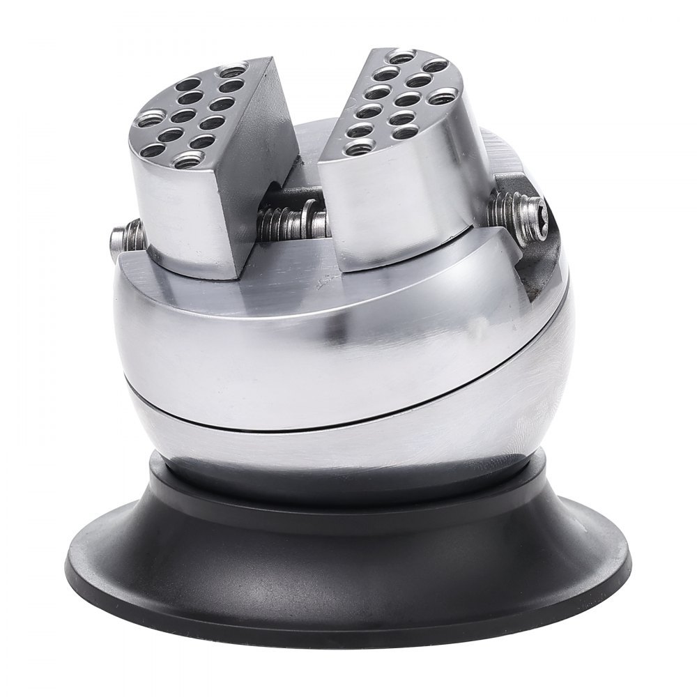 Tornillo de banco esférico VEVOR, herramienta de ajuste de grabado de 7,6 cm, tornillo de banco con rotación de 360°, 30 piezas de accesorios para grabado de joyas, bloque estándar para incrustaciones de piedras preciosas y grabado a pequeña escala.