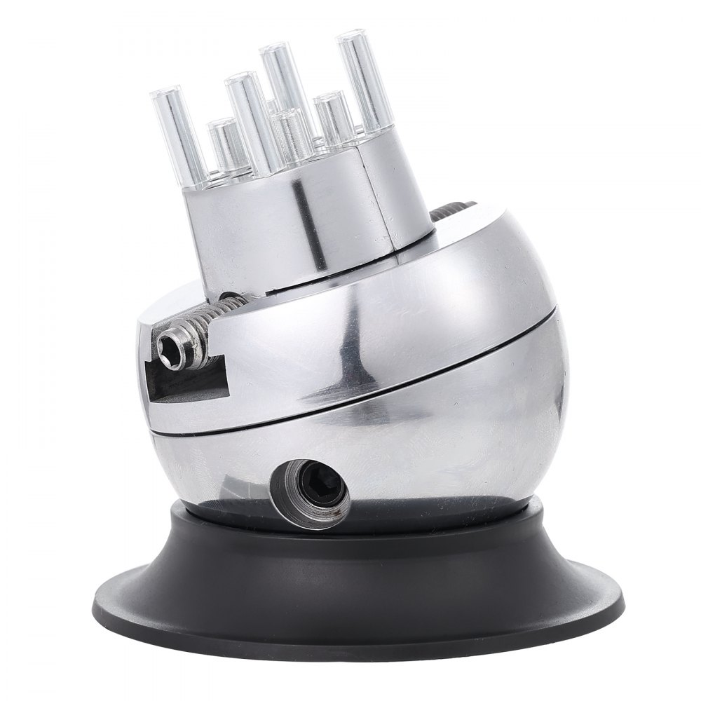 Tornillo de banco esférico VEVOR, herramienta de ajuste de grabado de 7,6 cm, tornillo de banco con rotación de 360°, 30 piezas de accesorios para grabado de joyas, bloque estándar para incrustaciones de piedras preciosas y grabado a pequeña escala.