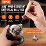 Tornillo de banco esférico VEVOR, herramienta de ajuste de grabado de 7,6 cm, tornillo de banco con rotación de 360°, 30 piezas de accesorios para grabado de joyas, bloque estándar para incrustaciones de piedras preciosas y grabado a pequeña escala.