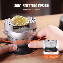 VEVOR Tornillo de banco de bola, herramienta de ajuste de grabado de 3", tornillo de banco de grabado de rotación de 360°, 70 piezas de herramientas de bloque de grabado de joyería, bloque estándar para incrustaciones de piedras preciosas y grabado a pequeña escala