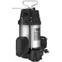 Bomba de sumidero VEVOR, 1/2 HP, 3960 GPH, sumergible, de acero inoxidable, con descarga de 1-1/2" NPT y cable de 10 pies, interruptor de flotador automático con conector de conexión, para depósito de agua en sótanos interiores.