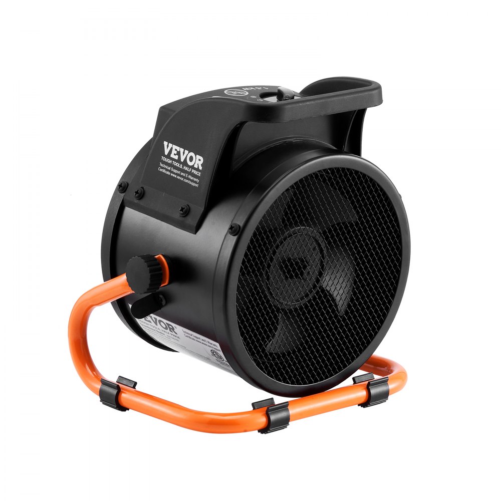 Calentador de invernadero VEVOR con termostato, 1500 W PTC, calentamiento rápido con protección contra sobrecalentamiento, 3 velocidades, para armario de cultivo pequeño, ventilador calefactor eléctrico portátil para invernadero, sala de flores y lugar de trabajo.