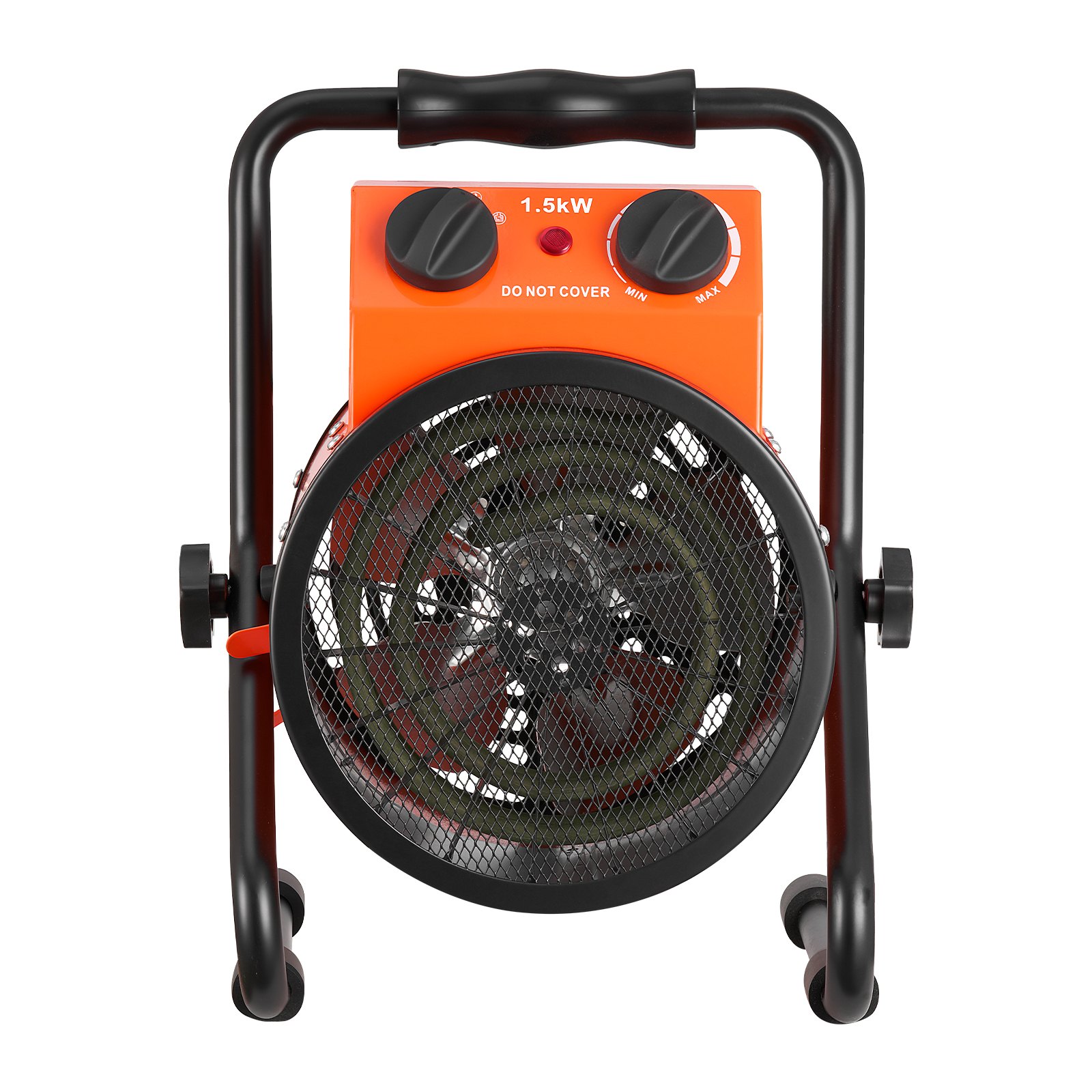 Calefactor para invernadero VEVOR, calefactor eléctrico de 1500 W con ventilador y modos de alta potencia, protección IPX4, ángulo ajustable de 25°, protección contra sobrecalentamiento, para carpas de cultivo, invernaderos pequeños, salas de flores, oficinas en casa