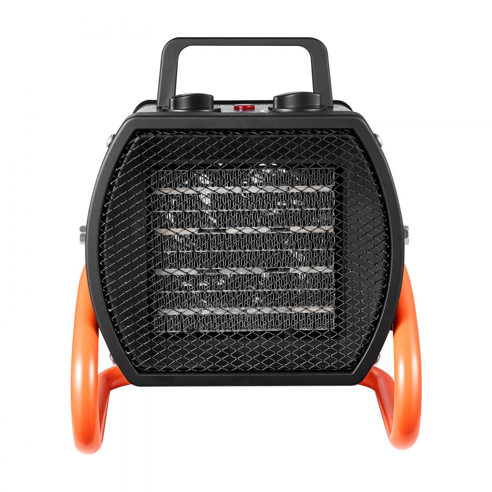 Calefactor para invernadero VEVOR, calefactor eléctrico PTC de 1500 W con ventilador, modos de calor bajo y alto, ángulo ajustable de 40°, protección contra sobrecalentamiento, portátil para carpas de cultivo, invernaderos pequeños, salas de flores, oficinas en casa
