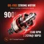 Compresor de aire VEVOR 2.1 galones 900W 2.2 CFM@ 90PSI sin aceite