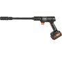 Hidrolavadora inalámbrica VEVOR, 652 PSI, 1.0 GPM, portátil, pistola de lavado de alta presión para autos con batería de 4.0 Ah, cargador y boquilla 6 en 1, para limpieza y riego de pisos y hogar.